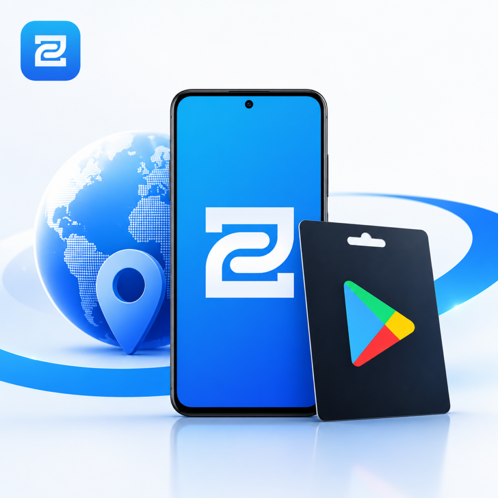 خرید گیفت کارت گوگل پلی با بررسی کشور Play Store و ریجن حساب در Go2Pal